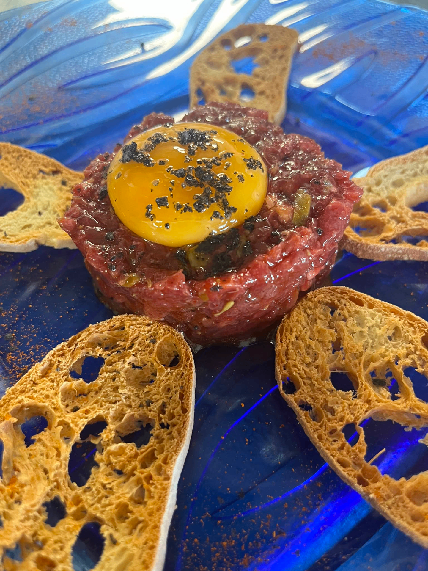 Tartar de ternera amb rábano picante